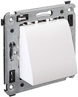 Вывод кабеля без рамки DKC Avanti белое облако картинка